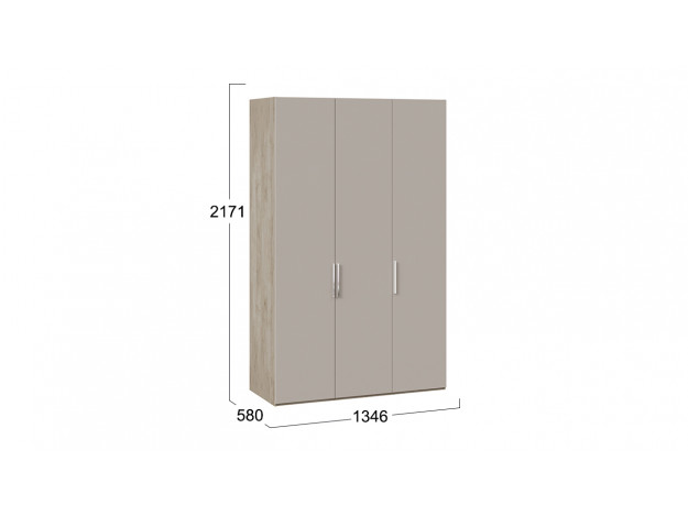 Шкаф комбинированный с 3 глухими дверями «Эмбер» мод 10