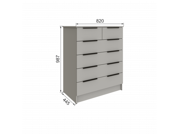 Спальня Мадрид Комод (0,82) модуль 2