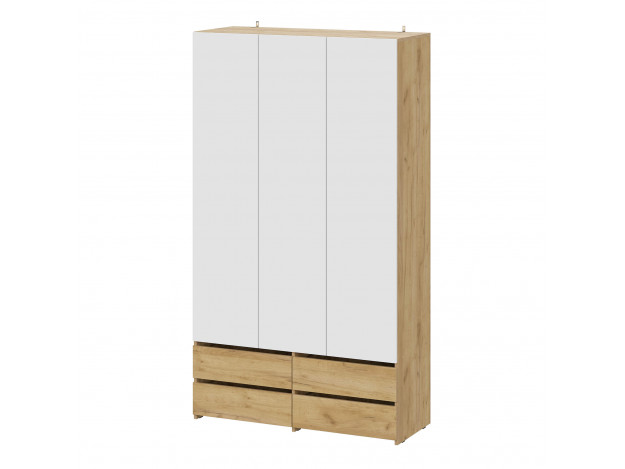 Шкаф трехстворчатый Абрау (с антресолью/без антресоли)