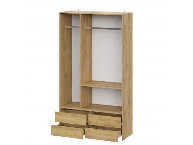 Шкаф трехстворчатый Абрау (с антресолью/без антресоли)