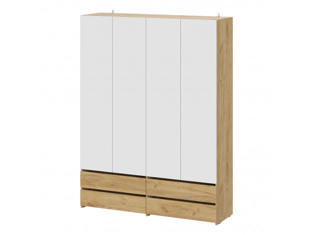 Шкаф четырехстворчатый Абрау (с антресолями/без антресолей)