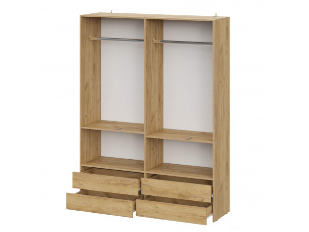 Шкаф четырехстворчатый Абрау (с антресолями/без антресолей)