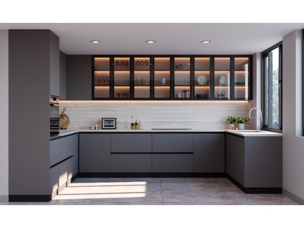 Модульная кухня Виано/Марсель с профилем Gola 