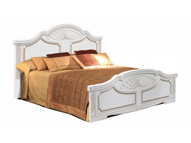 Спальня Барбара Кровать 160 с ламелями  мод 1