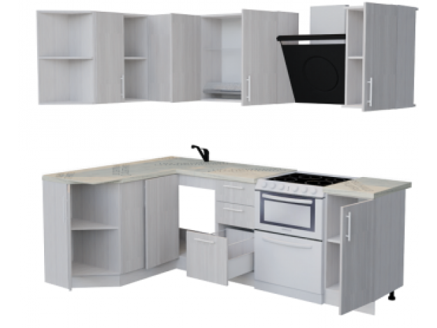 Кухня Plain sonoma 1,5*2,3м