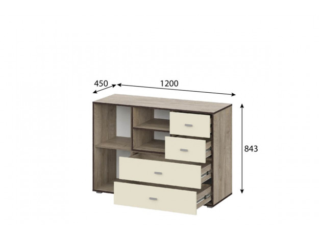 Комод 1200 "Этна" модуль 4