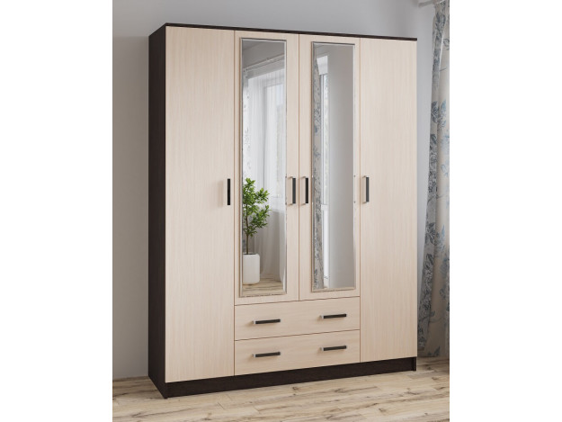 Шкаф комбинированный Лагуна (1,6) с зеркалом модуль 6