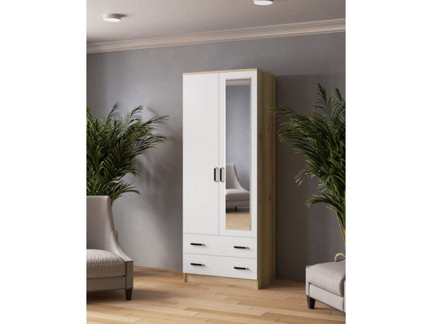 Шкаф комбинированный Лагуна (0,8) с зеркалом модуль 3