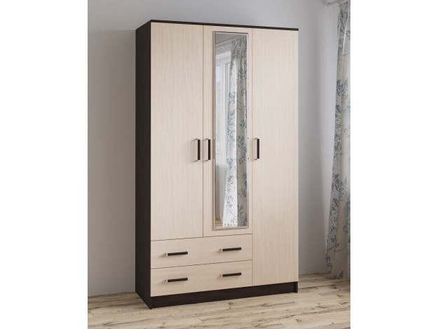 Шкаф комбинированный Лагуна (1,2) с зеркалом модуль 5