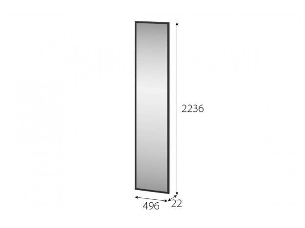 Модуль 20 Створка зеркальная СЗ 2236х496 (Зеркальная створка)