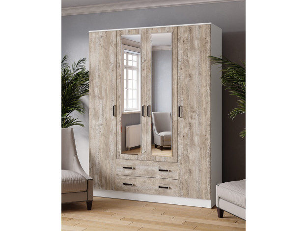 Шкаф комбинированный Лагуна (1,6) с зеркалом модуль 6