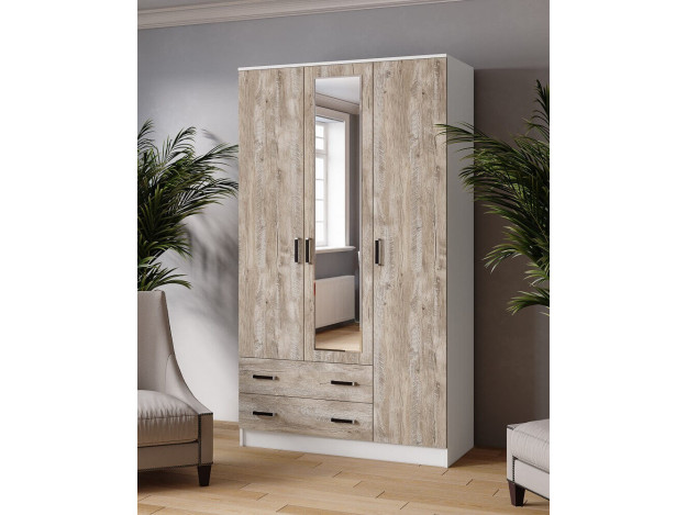 Шкаф комбинированный Лагуна (1,2) с зеркалом модуль 5