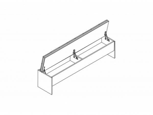 Скамья Глазго спальня (1,4/1,6 м)