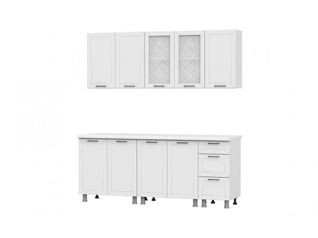 Кухонный гарнитур Вектор (2,0м) (МДФ) (SV-мебель)