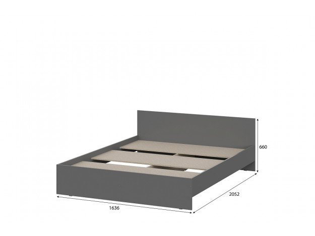 Модульная система "Денвер" Кровать (1,6х2,0) с настилом ДСП мод 1