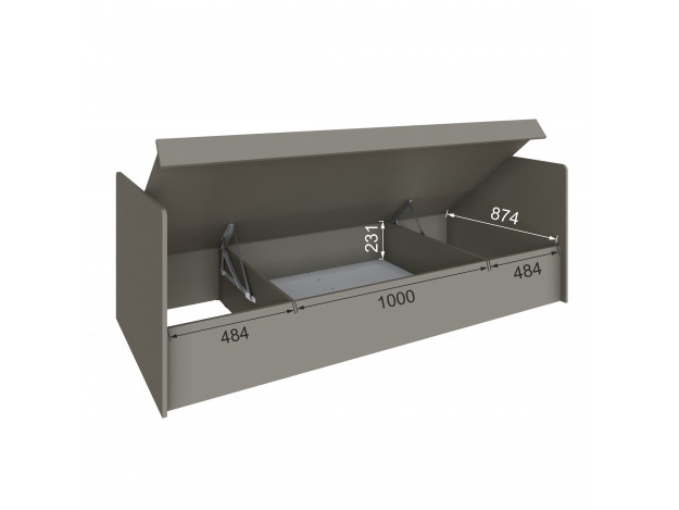 Подростковая Мадрид Кровать (0,9) с подъемным механизмом модуль 3