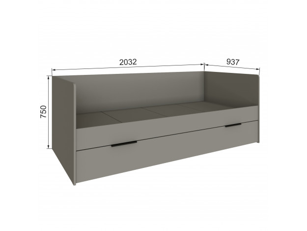 Подростковая Мадрид Кровать (0,9) универсальная модуль 4