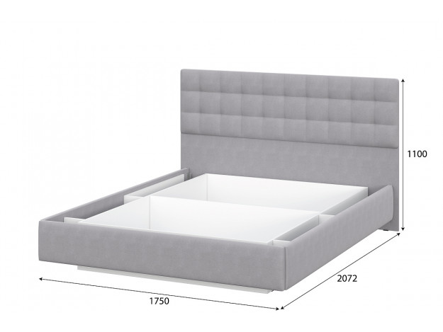 Кровать двойная №2 с ортопедическим основанием/подъемным механизмом (SV-мебель)