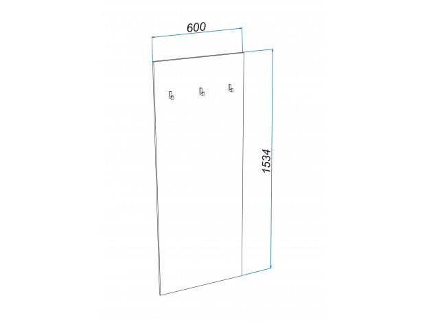 МС "Люмьер" Вешалка 600 мм модуль 1