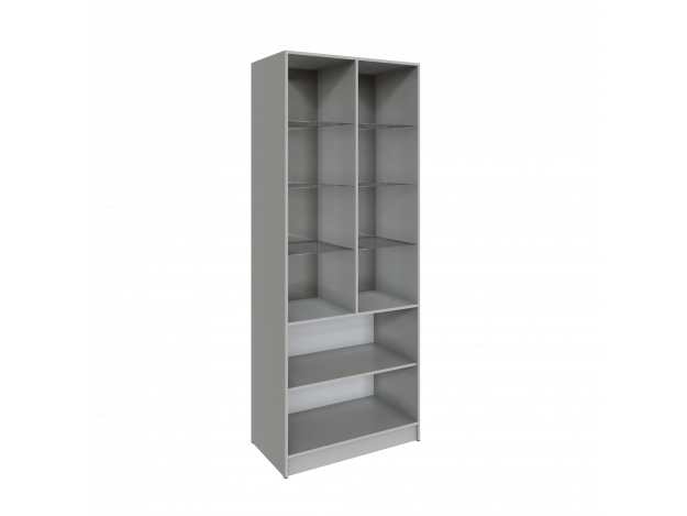 Гостиная Мадрид Шкаф (0,9) с 2 витринами модуль 28