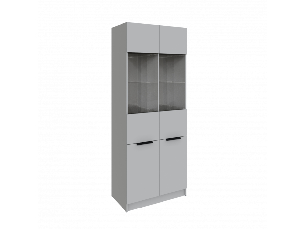 Гостиная Мадрид Шкаф (0,9) с 2 витринами модуль 28