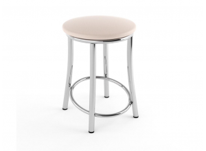 Табурет Лира Бежевый 120 / Хром