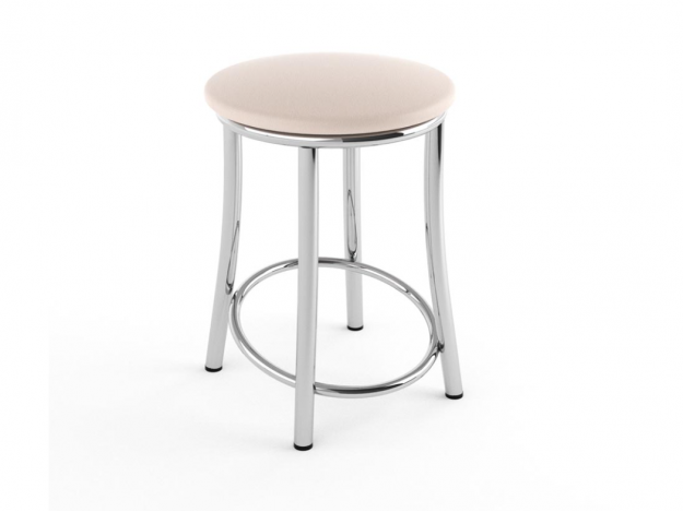 Табурет Лира Бежевый 120 / Хром