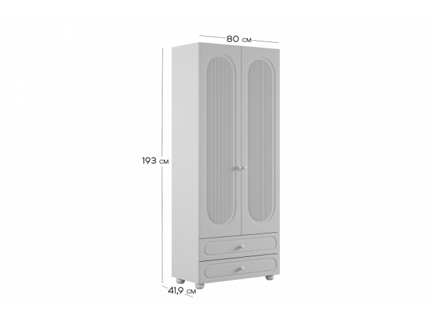 Шкаф двухдверный Милана (Mebelson)