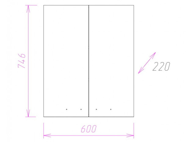 Подвесной шкаф Кредо (400/500/600 мм)
