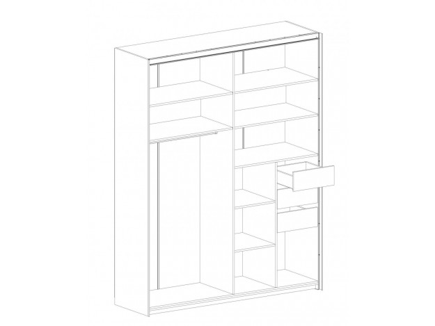 Шкаф с раздвижными дверями Глазго (1,8 м)