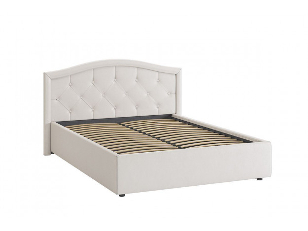 Кровать "Верона" 1.4м экокожа белый