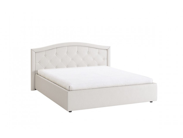 Кровать "Верона" 1.6м экокожа белый