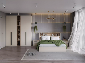 МС "Люмьер" Шкаф 2-ств. (платяной) (Handis)