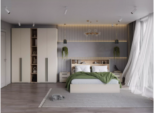 МС "Люмьер" Шкаф 2-ств. (платяной) (Handis)