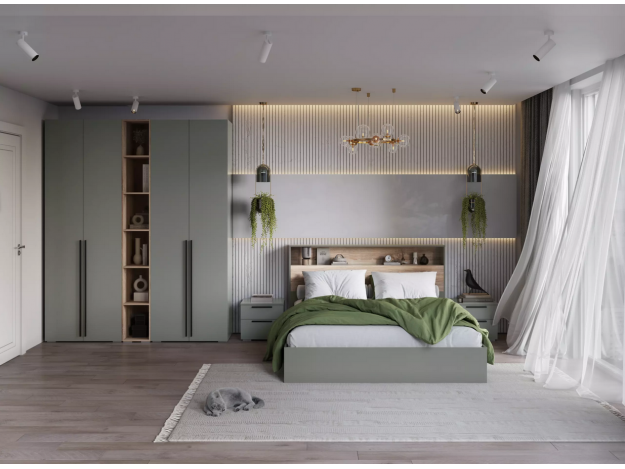 МС "Люмьер" Шкаф 2-ств. (платяной) (Handis)