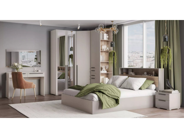 МС "Люмьер" Шкаф угловой трапеция (Handis)