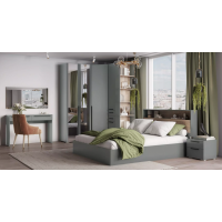 МС "Люмьер" Шкаф угловой трапеция (Handis)