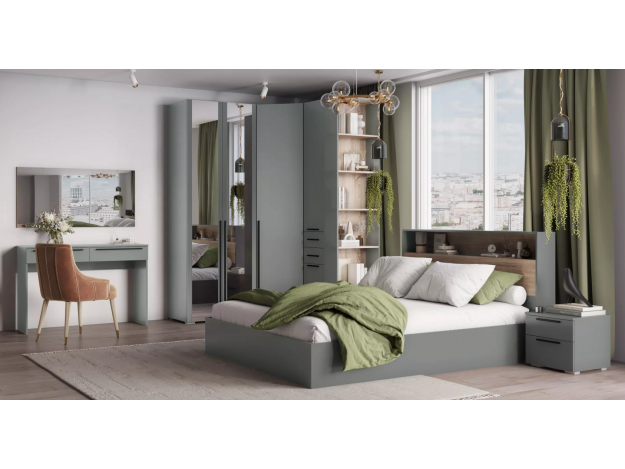 МС "Люмьер" Шкаф угловой трапеция (Handis)