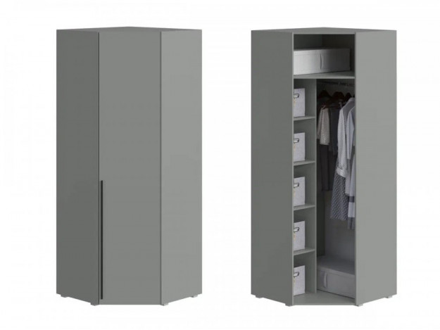 МС "Люмьер" Шкаф угловой трапеция (Handis)