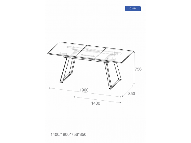 Стол обеденный Титан Ст044