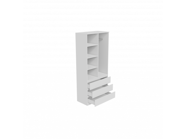 Шкаф МС Мори МШ 900.2 (Комбинированный)