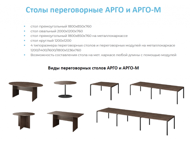 Переговорные столы Арго