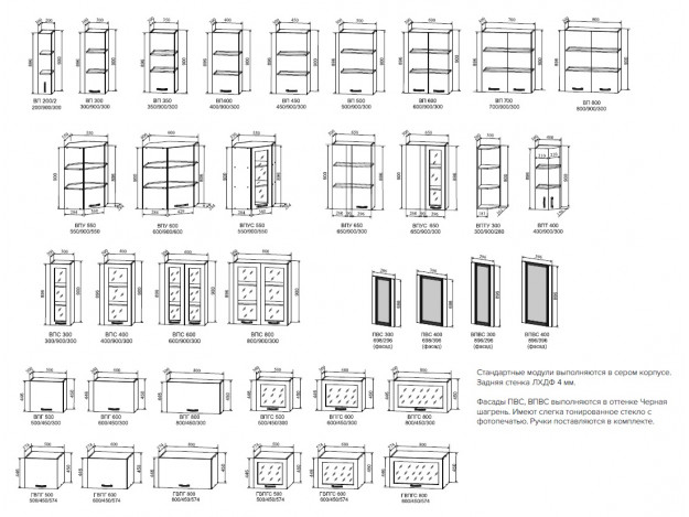 Верхние модули
