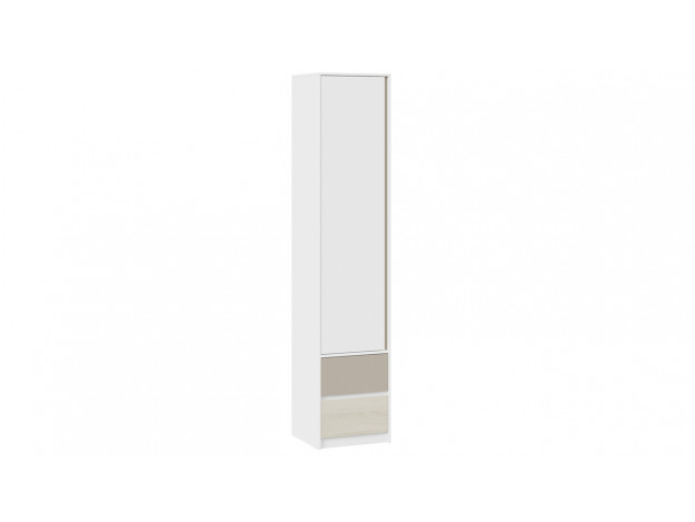 Модуль 3:  Шкаф для белья комбинированный «Сканди» Дуб Гарден/Белая/Глиняный серый