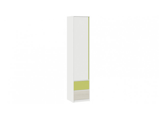 Модуль 3:  Шкаф для белья комбинированный «Сканди» Дуб Гарден/Белая/Зеленый