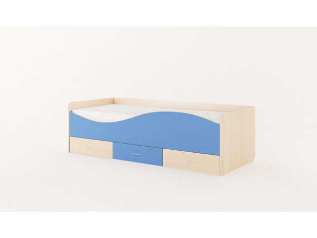 Кровать детская с ящиками «Волна» (КР-06)