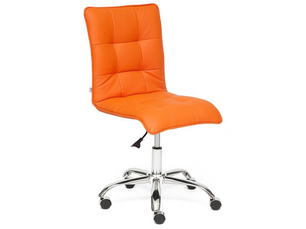 Кресло ZERO кож.зам, оранжевый, 14-43